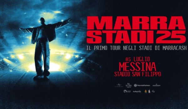 Messina: il 5 luglio 2025 Marracash in concerto allo stadio Franco Scoglio