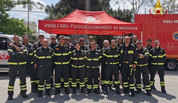 Messina, esercitazione NBCR dei Vigili del fuoco con la Croce Rossa